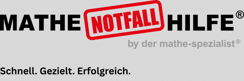 Logo Mathe-Notfall-Hilfe by der mathe-spezialist – Schnell. Gezielt. Erfolgreich.