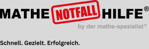 Logo Mathe-Notfall-Hilfe by der mathe-spezialist – Schnell. Gezielt. Erfolgreich.