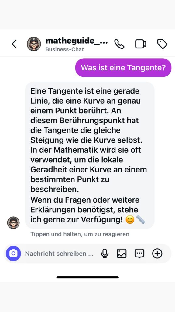 MatheGuide Lisa erklärt Tangenten