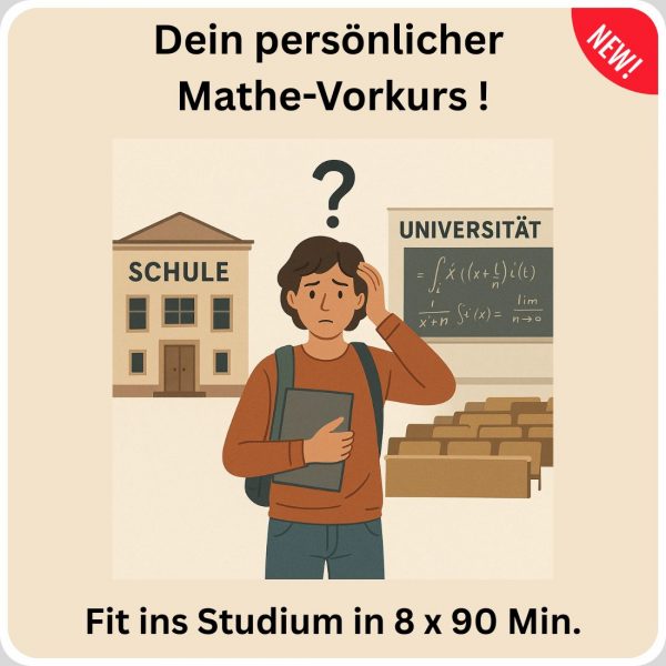 Dein persönlicher Mathe-Vorkurs in 8 × 90 Min.