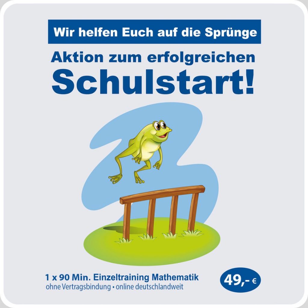 Online-Mathe-Training für Schüler – 90 Minuten Schulstart-Aktion