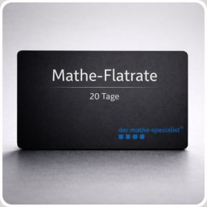 Mathe-Flatrate 20 Tage