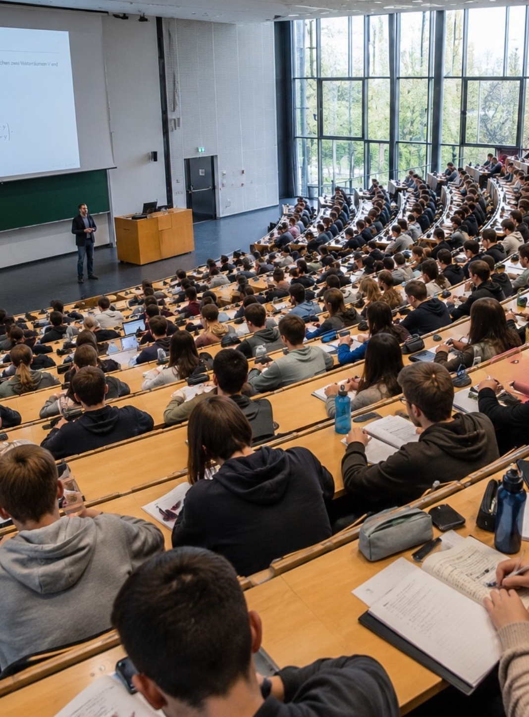 Hörsaal einer Universität oder Fachhochschule. Symbolbild für die Kategorie Mathematik fürs Studium