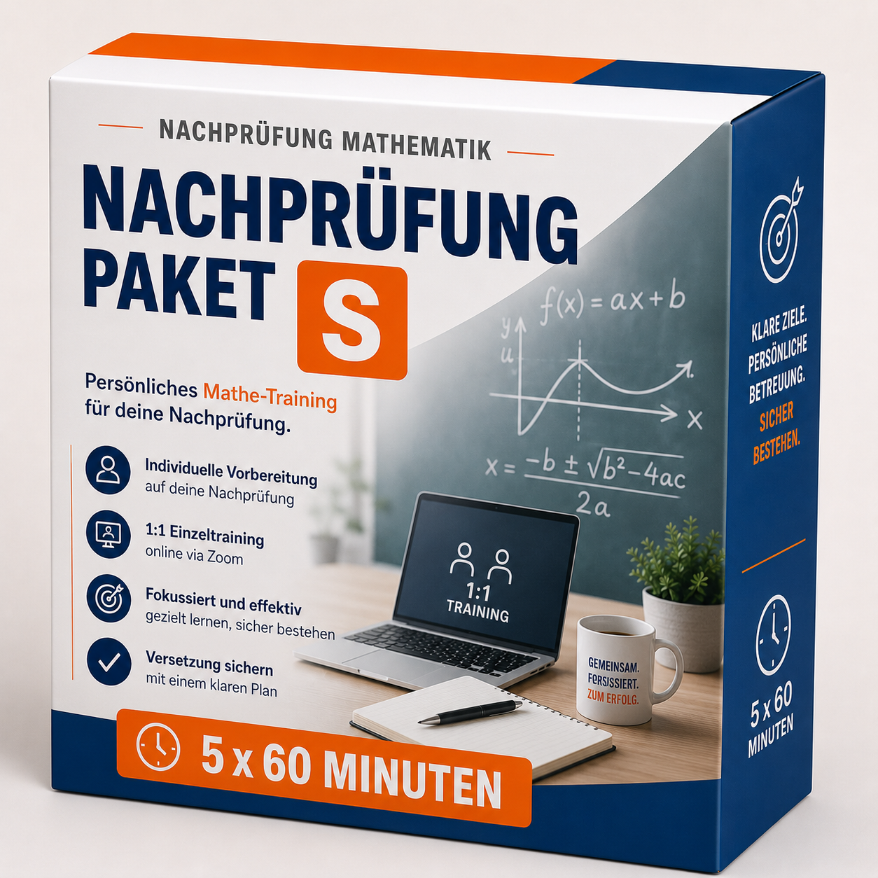 Mathe-Nachprüfungs-Paket S mit fünf Einzeltrainings