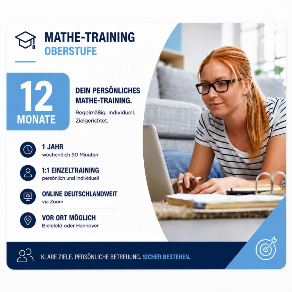 Mathe-Training Oberstufe – 12 Monate