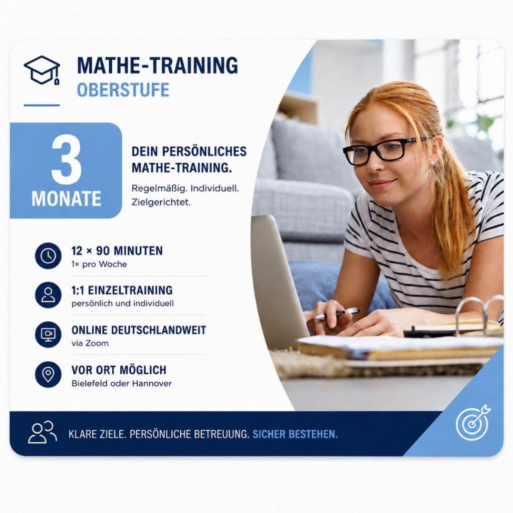 Mathe-Training Oberstufe – 3 Monate