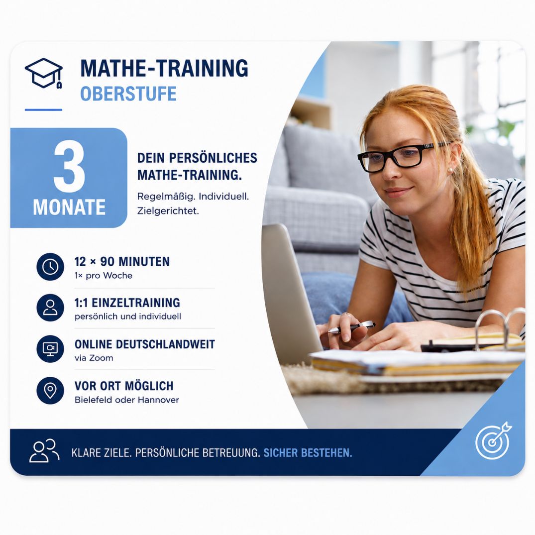 3 Monate Mathe-Training Oberstufe