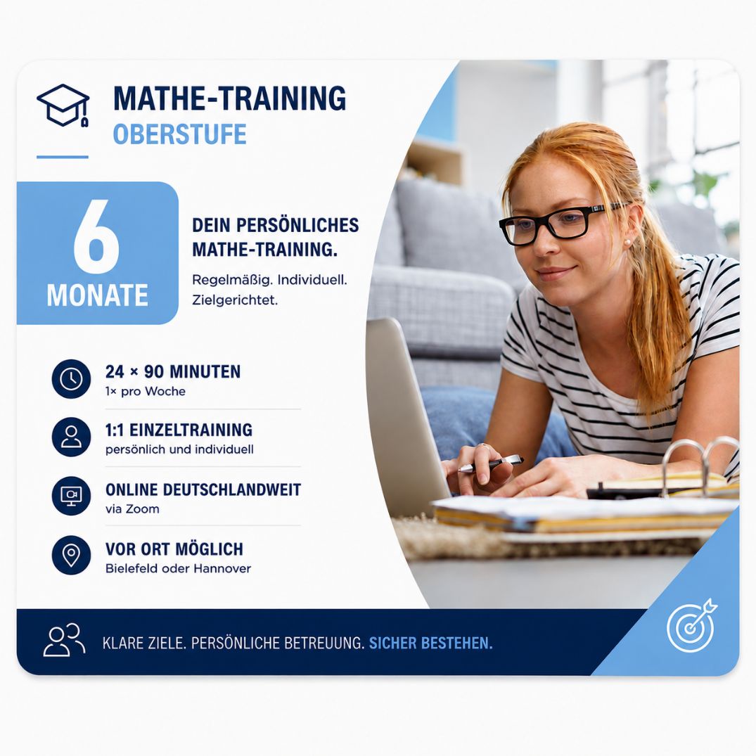 Mathe-Training Oberstufe – 6 Monate