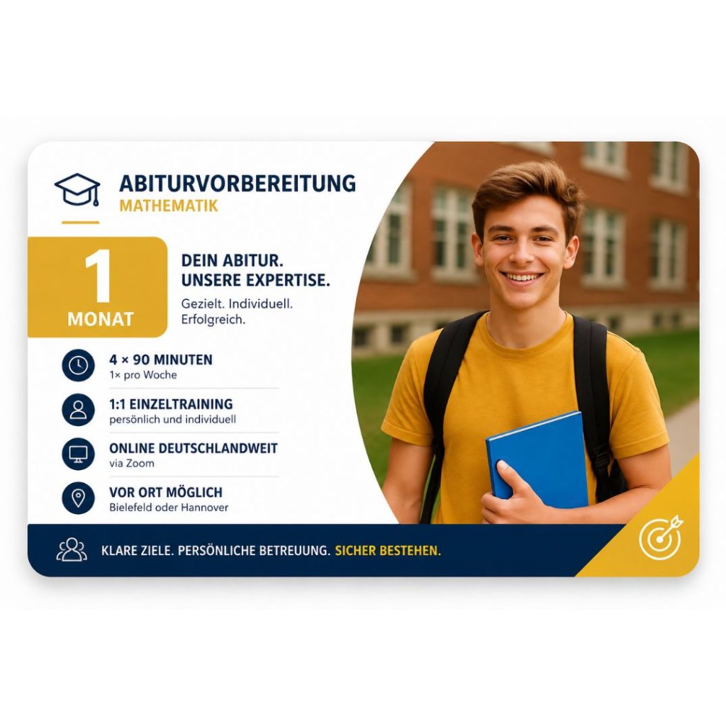 Abiturvorbereitung Mathematik – 1 Monat