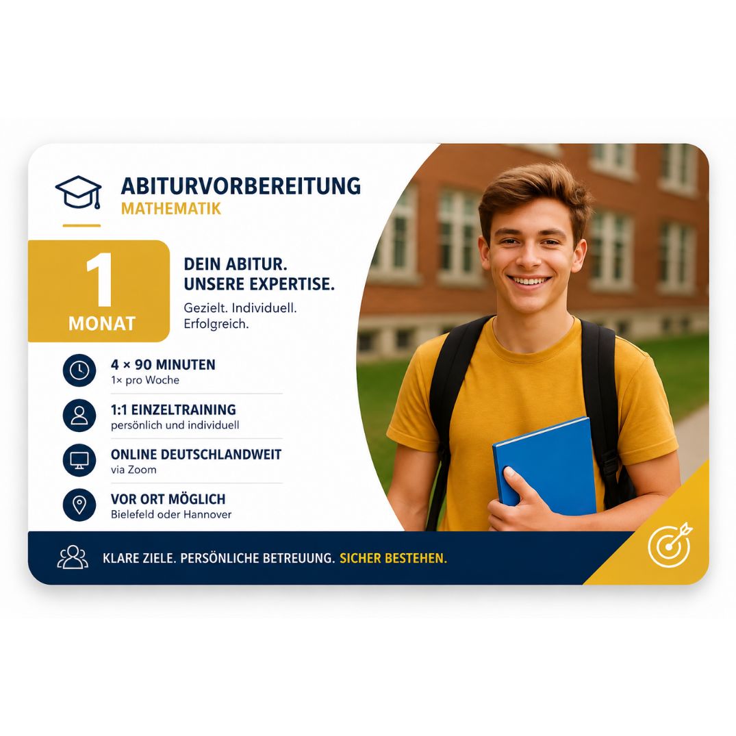1 Monat Abiturvorbereitung Mathematik